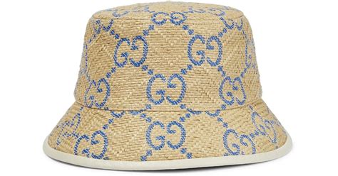 Cappello da pescatore in tela jacquard GUCCI da donna 